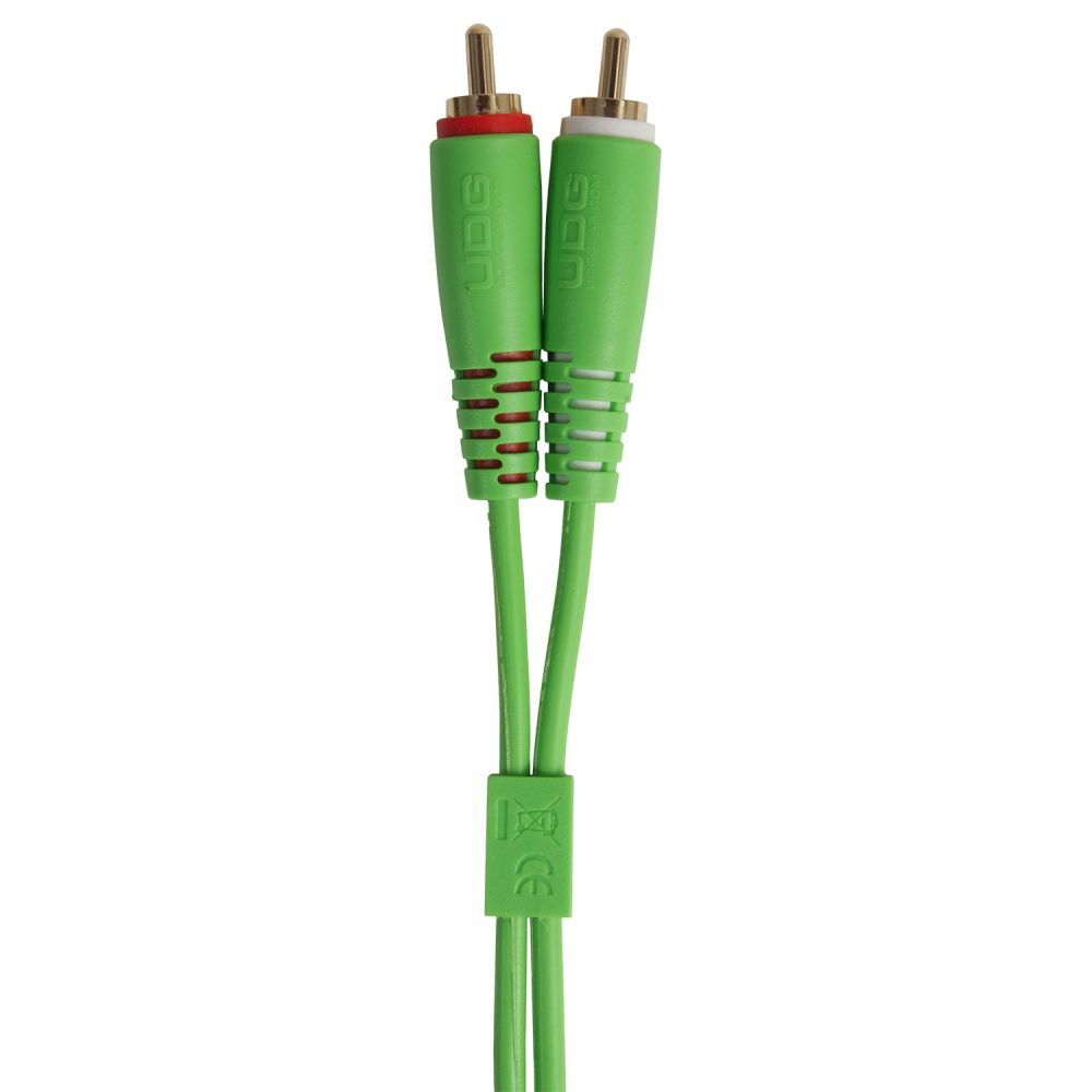 Кабель комутаційний UDG Set RCA Straight-RCA Angled Green 3m (U97005GR) 3