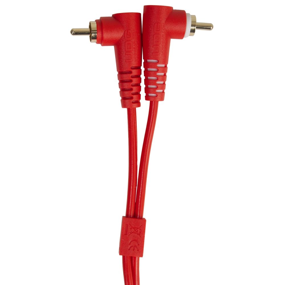 Кабель комутаційний UDG Set RCA Straight-RCA Angled Red 3m (U97005RD) 2