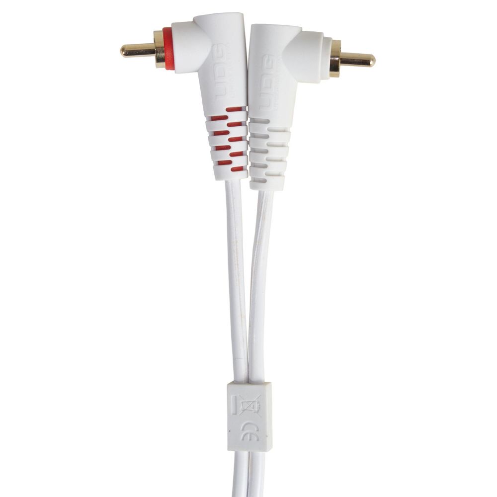Кабель комутаційний UDG Set RCA Straight-RCA Angled White 3m (U97005WH) 2