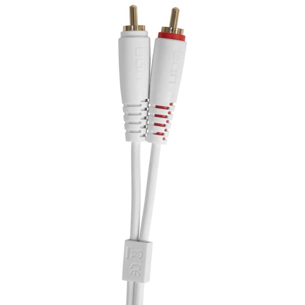 Кабель комутаційний UDG Set RCA Straight-RCA Angled White 3m (U97005WH) 3