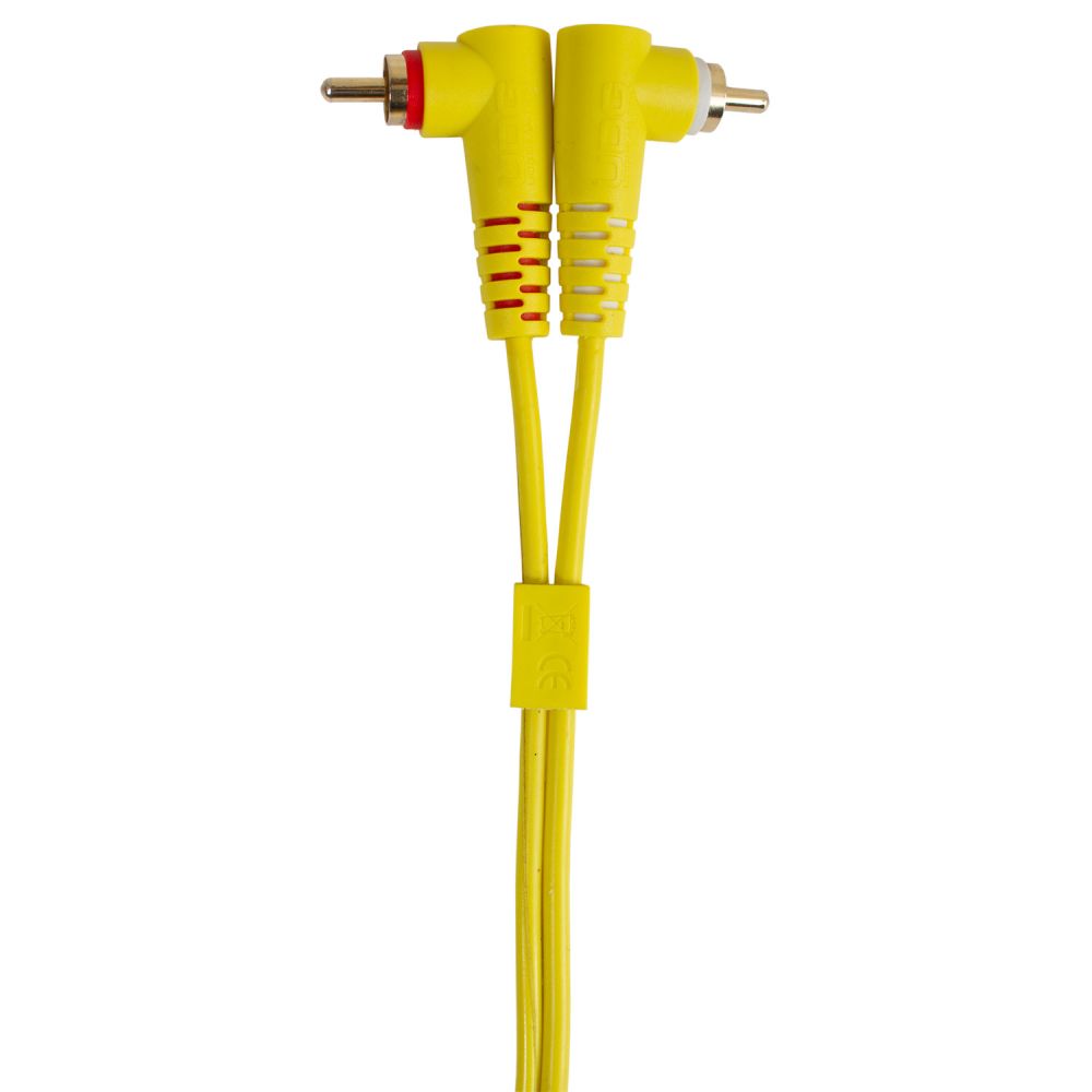Кабель комутаційний UDG Set RCA Straight-RCA Angled Yellow 3m (U97005YL) 2