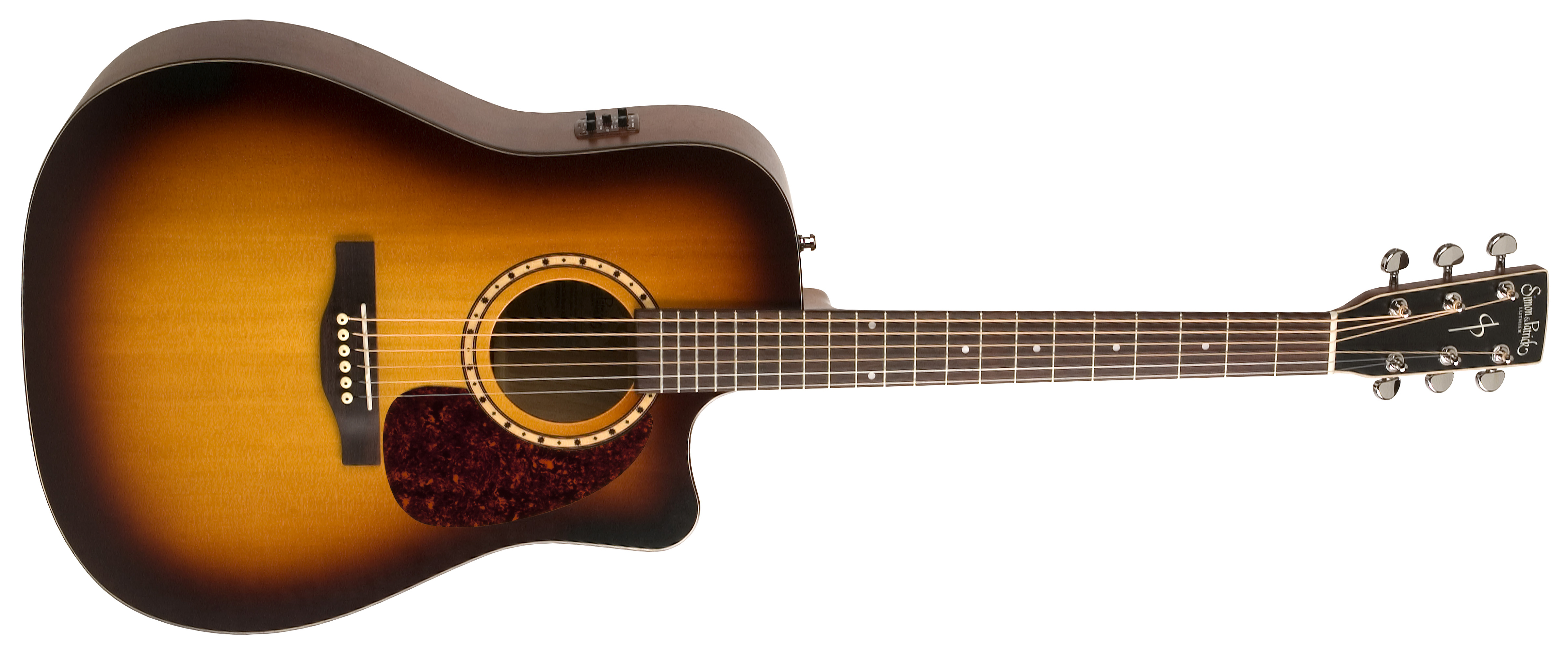 Simon&Patrick 031580 - Songsmith CW Burst A3T(QIT) (Made in Canada) - Акустическая гитара с вырезом и подключением 2