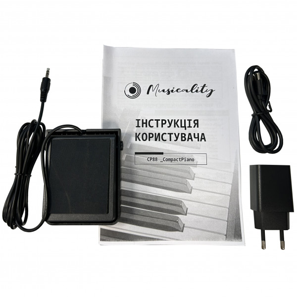 Складное цифровое пианино (в комплекте с чехлом) Musicality CP88-WH _CompactPiano 8
