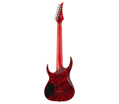 Электрогитара SOLAR GUITARS A2.7CANIBALISMO+ BLOOD RED OPEN PORE W/BLOOD SPLATTER  2