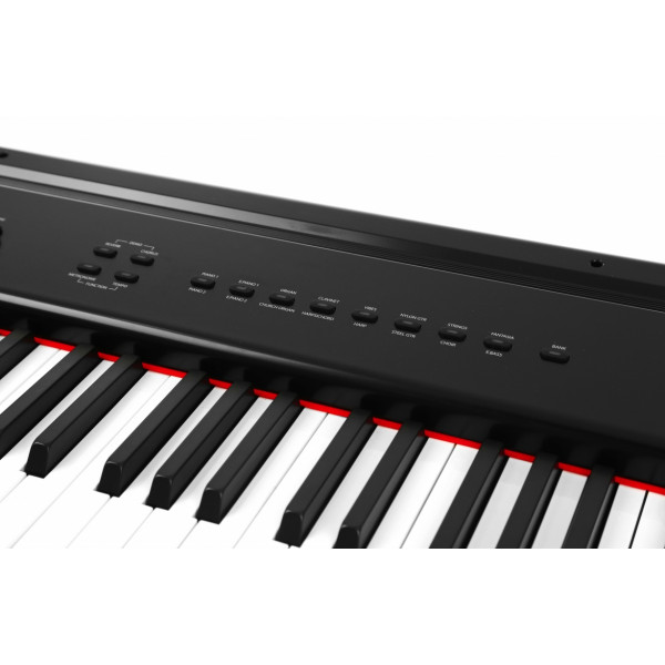 Цифровое пианино Artesia PA88H (Black) + педаль сустейн + стойка 2