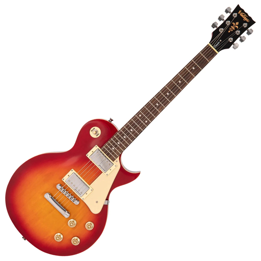 Електрогітара Vintage V10CSB Coaster Series колір Cherry Sunburst 3