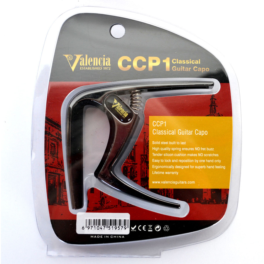 VALENCIA CCP1-BK – каподастр для класичної гітари 3