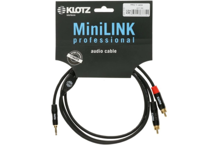 Кабель комутаційний Klotz Minilink Pro Y-Cable Black 0.9 m (KY7-090)