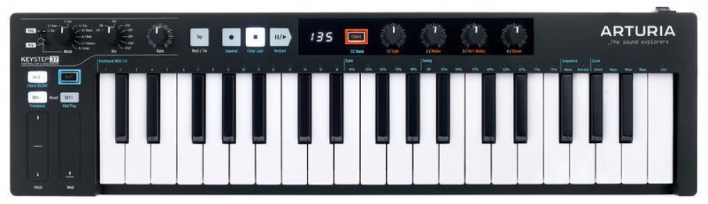 MIDI-клавиатура Arturia KeyStep 37 Black Edition с кабелями