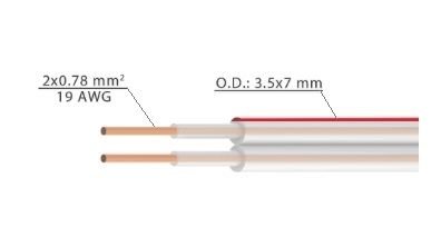 Кабель плоский акустичний Roxtone SC002A