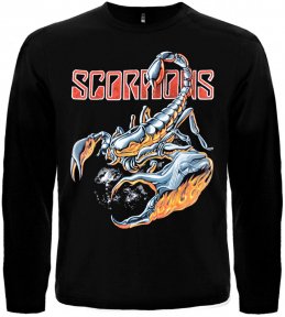 Футболка з довгим рукавом Scorpions (скорпіон)