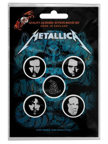 Подарунковий набір значків METALLICA - WHEREVER I MAY ROAM (iol-033)