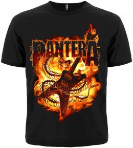 Футболка Pantera (гітара у полум'ї)