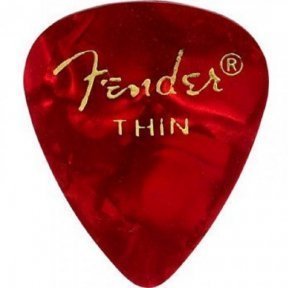 Медиатор Fender 351 Red Moto Thin 