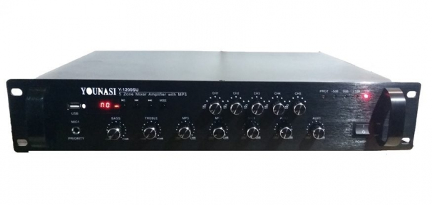Усилитель Younasi Y-1300SU, 300Вт, USB, 5 zones