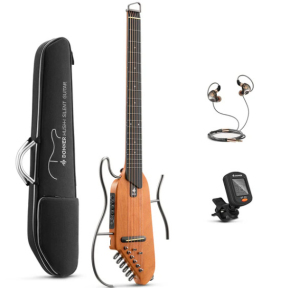 Silent гитара Donner Music HUSH-Ⅰ Silent Guitar Mahogany Natural