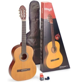 Класична гітара Stagg C410 M  NAT PACK 1/2 (чохол+тюнер) 