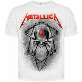 Футболка Metallica (spider) (белая)