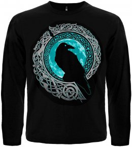 Футболка з довгим рукавом Ворон (Валкнут)