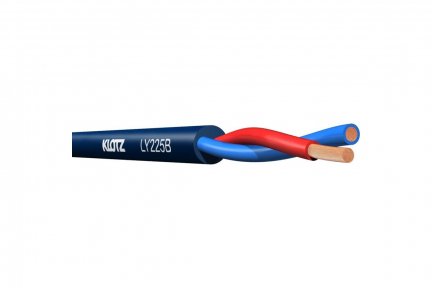 Кабель акустический пометрово Klotz LY225B Twinaxial Speaker Cable (LY225B.100)