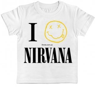 Дитяча футболка Nirvana (I love Nirvana)