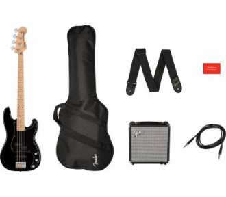 Гитарный набор SQUIER by FENDER AFFINITY SERIES PJ BASS START PACK BLACK