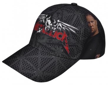 Бейсболка full print Metallica (band with logo)