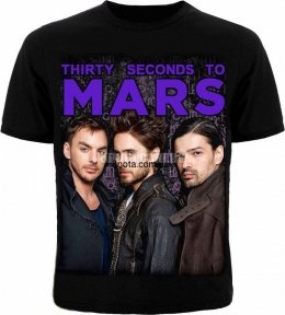 Футболка 30 Seconds To Mars (фото групи)