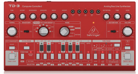 Аналоговый синтезатор Behringer TD-3-RD