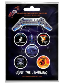 Подарунковий набір значків METALLICA - RIDE THE LIGHTNING (iol-046)