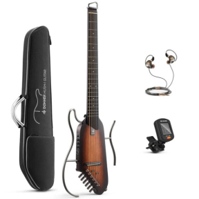 Silent гітара Donner Music HUSH-Ⅰ Silent Guitar Mahogany Sunburst
