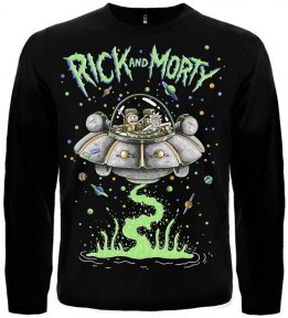 Футболка з довгим рукавом Rick and Morty (space adventure)