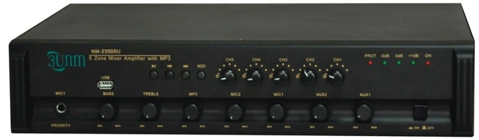 Усилитель Younasi Y-2300SU, 300Вт, USB, 5 zones