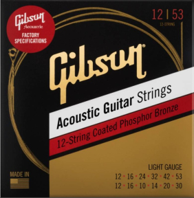 Струни для акустичних гітар GIBSON SAG-PB12L PHOSPHOR BRONZE