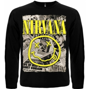 Футболка з довгим рукавом Nirvana (newspaper)
