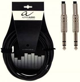 Кабель інструментальний Alpha Audio jack x2 6м 190030