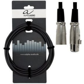 Кабель мікрофонний Alpha Audio XLR(п) x XLR(м) 9м 190050