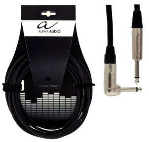 Кабель інструментальний Alpha Audio mono jack/ jack angled 6м 190825