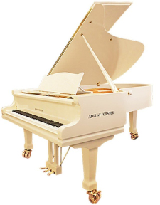 Рояль August Foerster 190 Classik white bright polished w/b