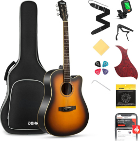 Акустическая гитара Donner Music Donne Acoustic Guitar Cutaway Sunburst