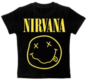 Детская футболка Nirvana (smile) чёрная