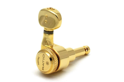 Колки для электрогитары PRL-8731-G0 Electric Locking 6 In-line Classic Gold 2 Pin