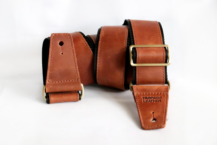 Гітарний ремінь Tropaeis Leather Crazy Rock (whiskey)