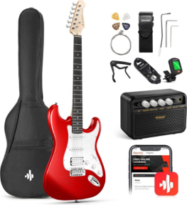 Электрогитара Donner Music DST-100 Sunburst Electric Guitar Kit Red