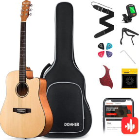 Акустическая гитара Donner Music DAD-140C 41 Inch Acoustic Guitar