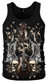 Майка Guitar with Skulls and Ravens