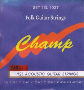 Струни для акустичної гітари Champ CAG-12 Acoustic Bronze 12-String 10-47