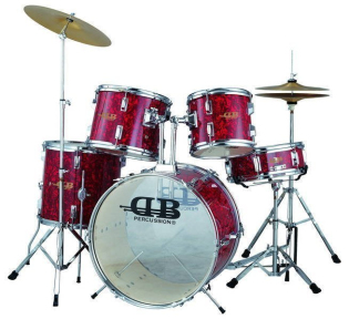 Ударна установка DB Percussion DB52-44 Wine Red