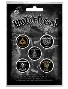 Подарунковий набір значків MOTORHEAD - CLEAN YOUR CLOCK (iol-036)