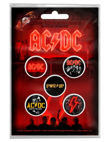 Подарунковий набір значків AC/DC - PWR UP (iol-029)